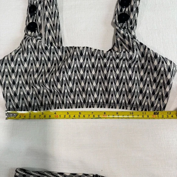Seea Georgia Bikini Set Top Medium & High Waisted Bottoms Small in Aries Print - Picture 11 of 16